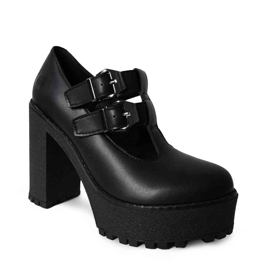 Altercore - Erica Vegan Talons plateforme - Noir